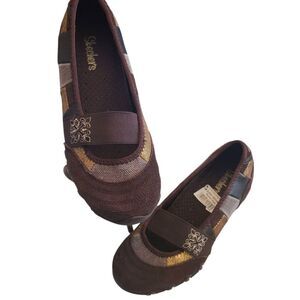 Skechers Shoes Boho Patchwork Slipons Unique‎ Women's Sz 7.5